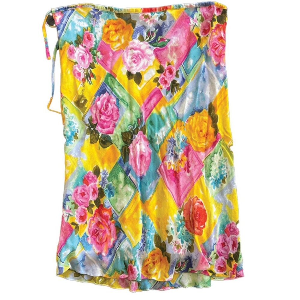 Vintage Tommy Hilfiger Floral Midi Skirt